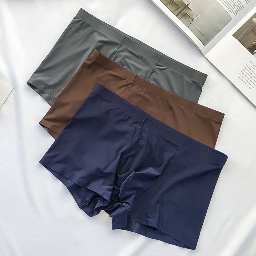 Quần Sịp Đùi Nam Thun Lạnh Cạp Nhỏ ( COMBO 4 Quần ) Quần Lót Nam BOXER Chất Liệu Vải Mềm Mịn Thông Thoáng