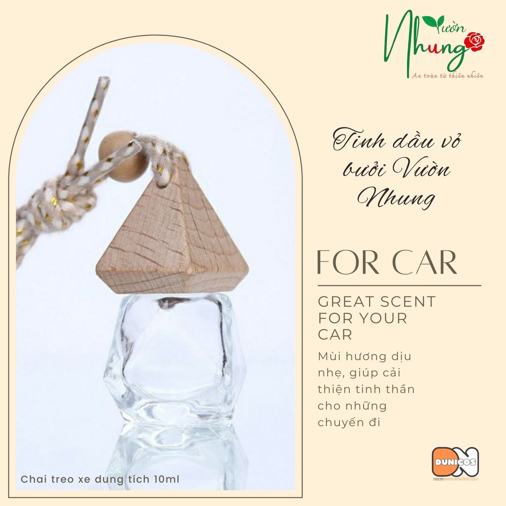 Tinh dầu vỏ bưởI 100% nguyên chất ngăn rụng tóc kích thích mọc tóc dưỡng tóc và da, xông phòng, treo xe, 10ml