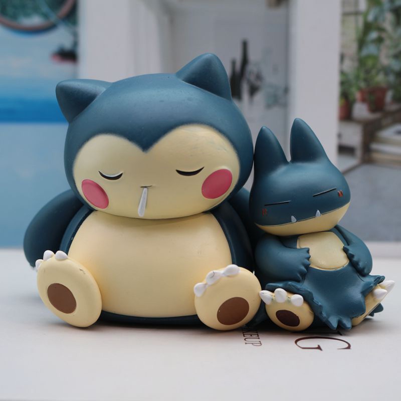 Mô Hình Pokemon Trang Trí Vịt Psyduck, Snorlax, Munchlax Ngủ Gật | DC21 | Đồ Decor Pokemon Mini Đáng Yêu Trên Bàn