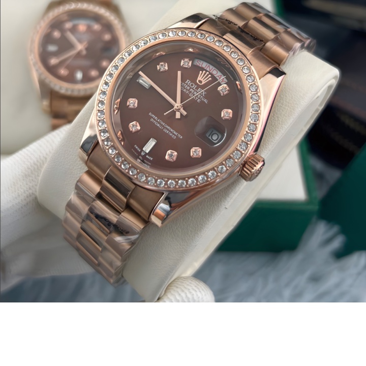 Đồng Hồ Rolex Nam Thụy Sỹ Full Box Mua Ngay Đồng Hồ Rolex Nam Automatic Size 40mm Viền Đá,
