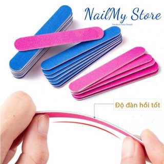 Dũa móng tay mini làm móng, dũa nail box 2 mặt nhám (2 chiếc)