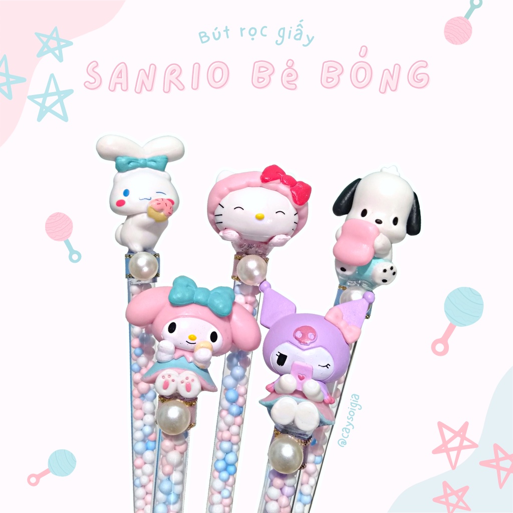 S108 - Bút dao rọc giấy nhân vật Sanrio bé bỏng dễ thương unbox đơn hàng, cắt sticker băng dán washi tape - Cây Sồi Già