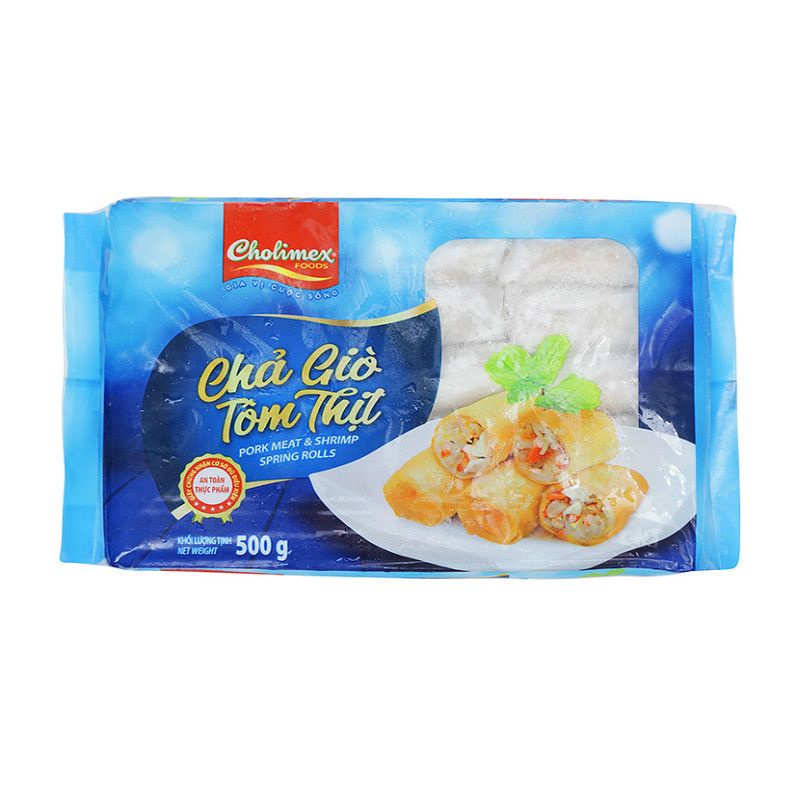 Chả Giò Tôm Thịt/Rế Tôm/Chạo Tôm/Sủi Cảo/Hoành Thánh Cholimex Gói 500G