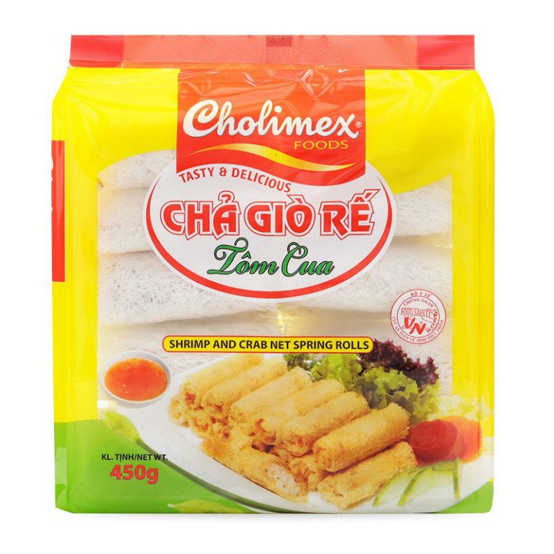 Chả Giò Tôm Thịt/Rế Tôm/Chạo Tôm/Sủi Cảo/Hoành Thánh Cholimex Gói 500G