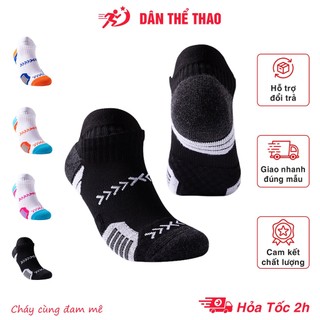  Tất thể thao nam nữ chuyên nghiệp chơi bóng rổ bóng đá chạy bộ - Tất vớ thể thao cổ ngắn giảm chấn thoáng khí 