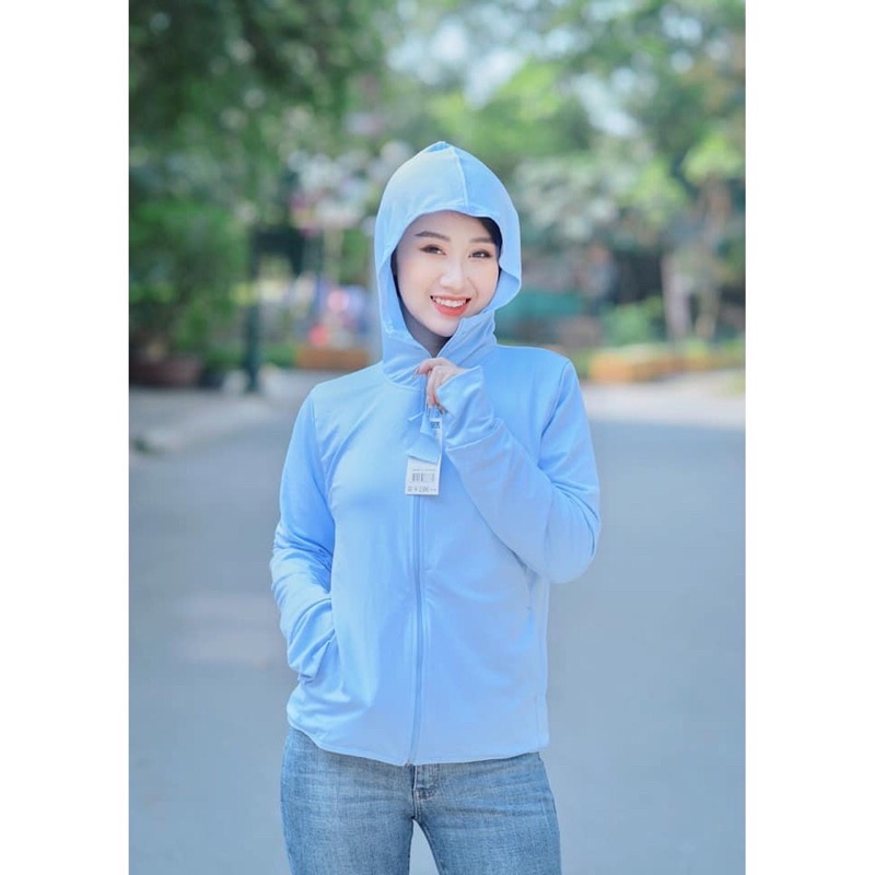 Áo chống nắng nữ G.U.U hàng V.N.X.K thông hơi hot,chống tia UV (kèm túi zip hãng)