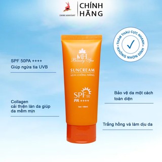 Kem chống nắng vật lý_SUNCREAM MH BEAUTY SPA 100ml_CHÍNH HÃNG