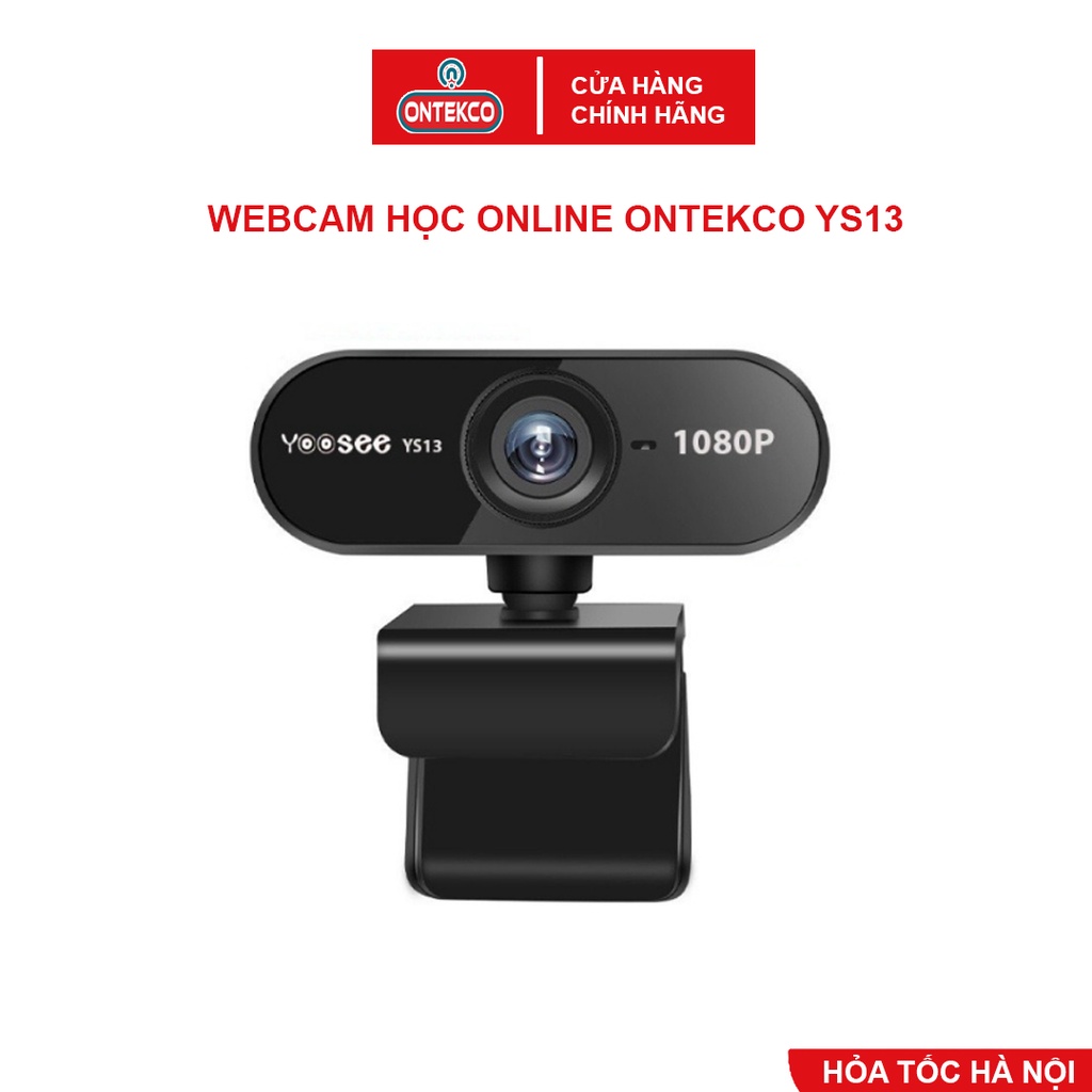 Webcam ONTEKCO Yoosee YS13 Full HD 1080p CAO CẤP có mic - Học Online ZOOM, Trực Tuyến