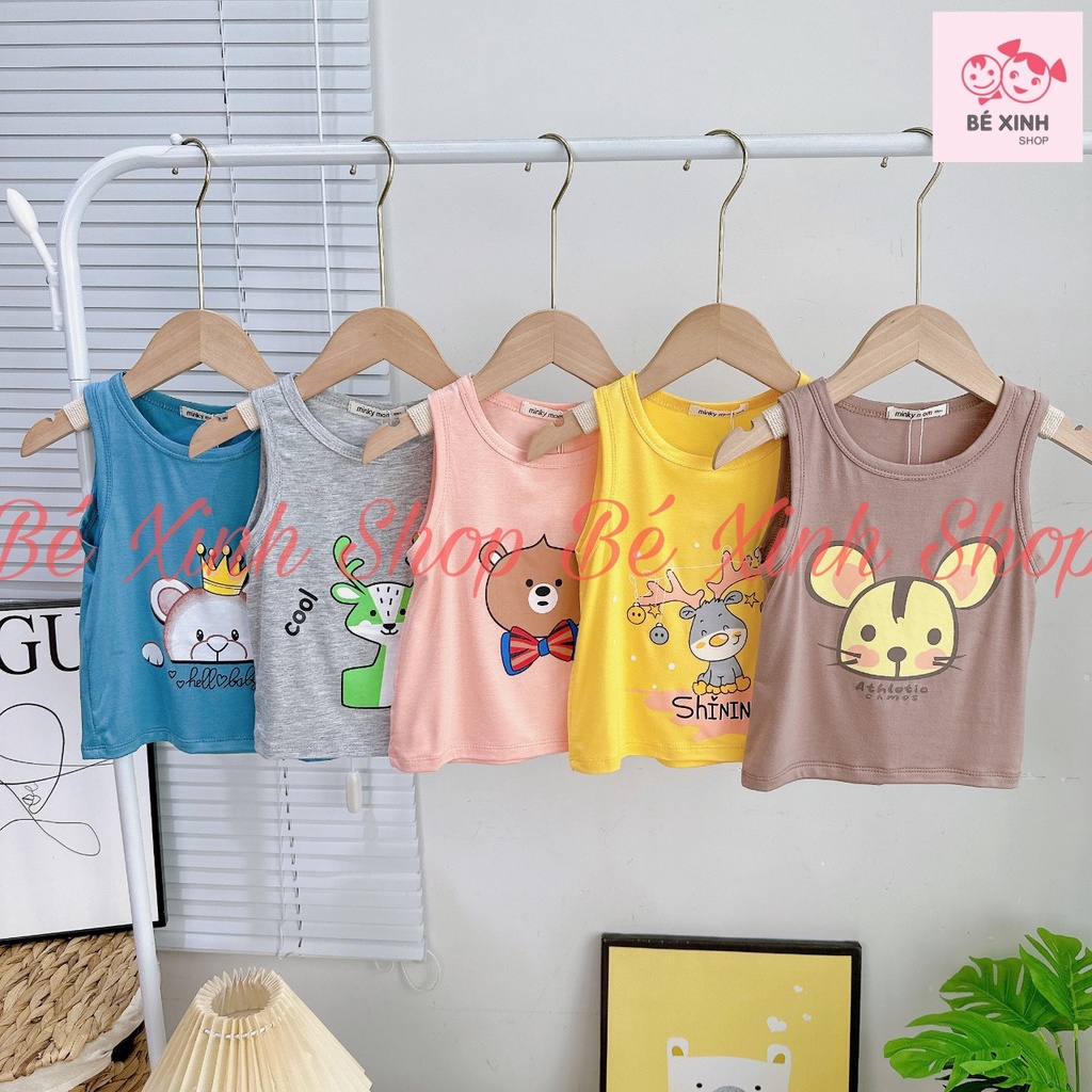 Áo 3 Lỗ Sát Nách Thun Lạnh Cho Bé Trai Gái ÁO BA LỖ