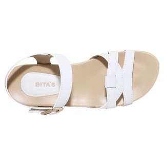 Sandal đế bằng nữ Bita's SYN.267 (Đen + Hồng + Nâu + Trắng)