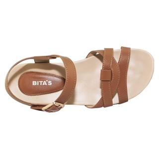 Sandal đế bằng nữ Bita's SYN.267 (Đen + Hồng + Nâu + Trắng)