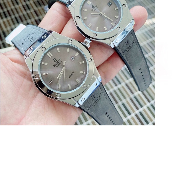 (Chính hãng) (Hublot.viền trơn) Đồng hồ nam Hublot - nam size 42mm - hàng đẹp fullbox - Bảo hành 12 tháng