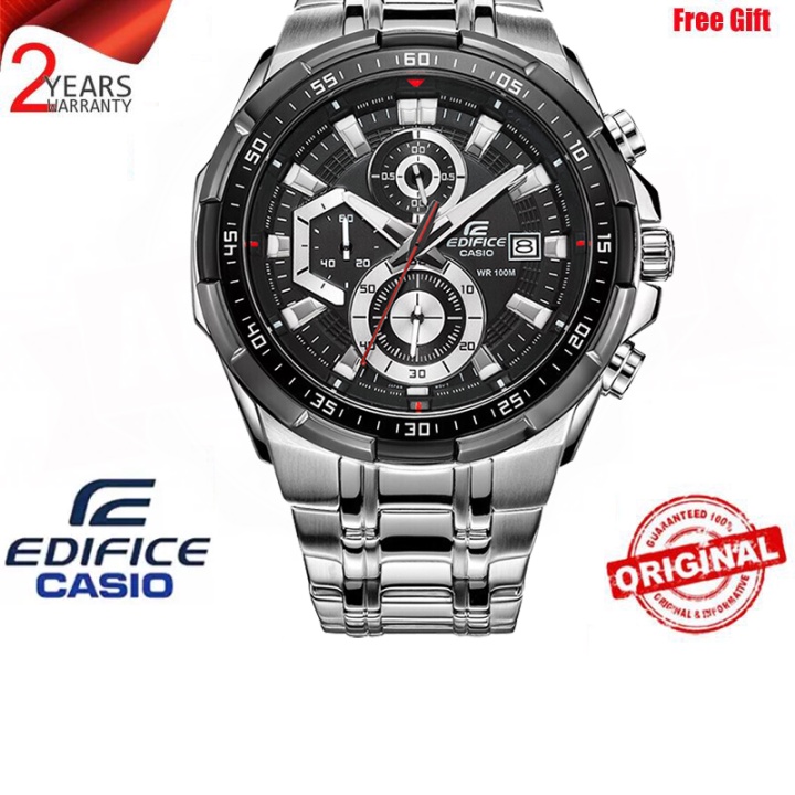 (Chính hãng) (Bảo hành chính thức 2 năm) Đồng hồ thời trang nam doanh nhân Edifice EFR539 ban đầu Chống nước 100M Chống