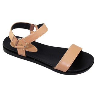 Sandal đế bằng nữ Bita's SYN.272 (Đen + Kem + Xám + Xanh lá)
