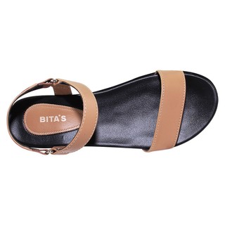 Sandal đế bằng nữ Bita's SYN.272 (Đen + Kem + Xám + Xanh lá)
