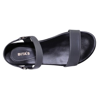 Sandal đế bằng nữ Bita's SYN.272 (Đen + Kem + Xám + Xanh lá)