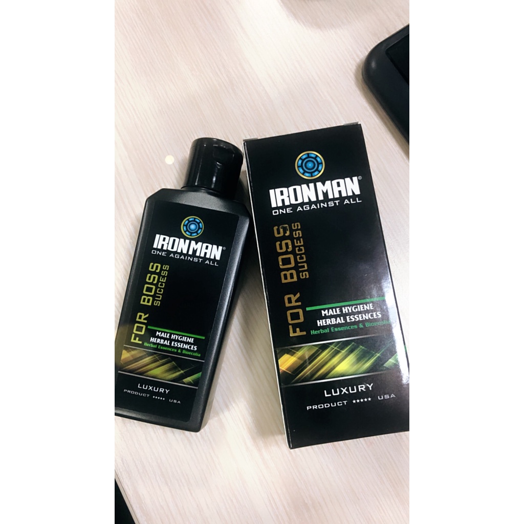 Dung dịch vệ sinh nam giới Ironman 120ml dạng gel thảo dược tạo bọt dịu nhẹ giúp làm sạch nấm ngứa khử mùi hôi hiệu quả