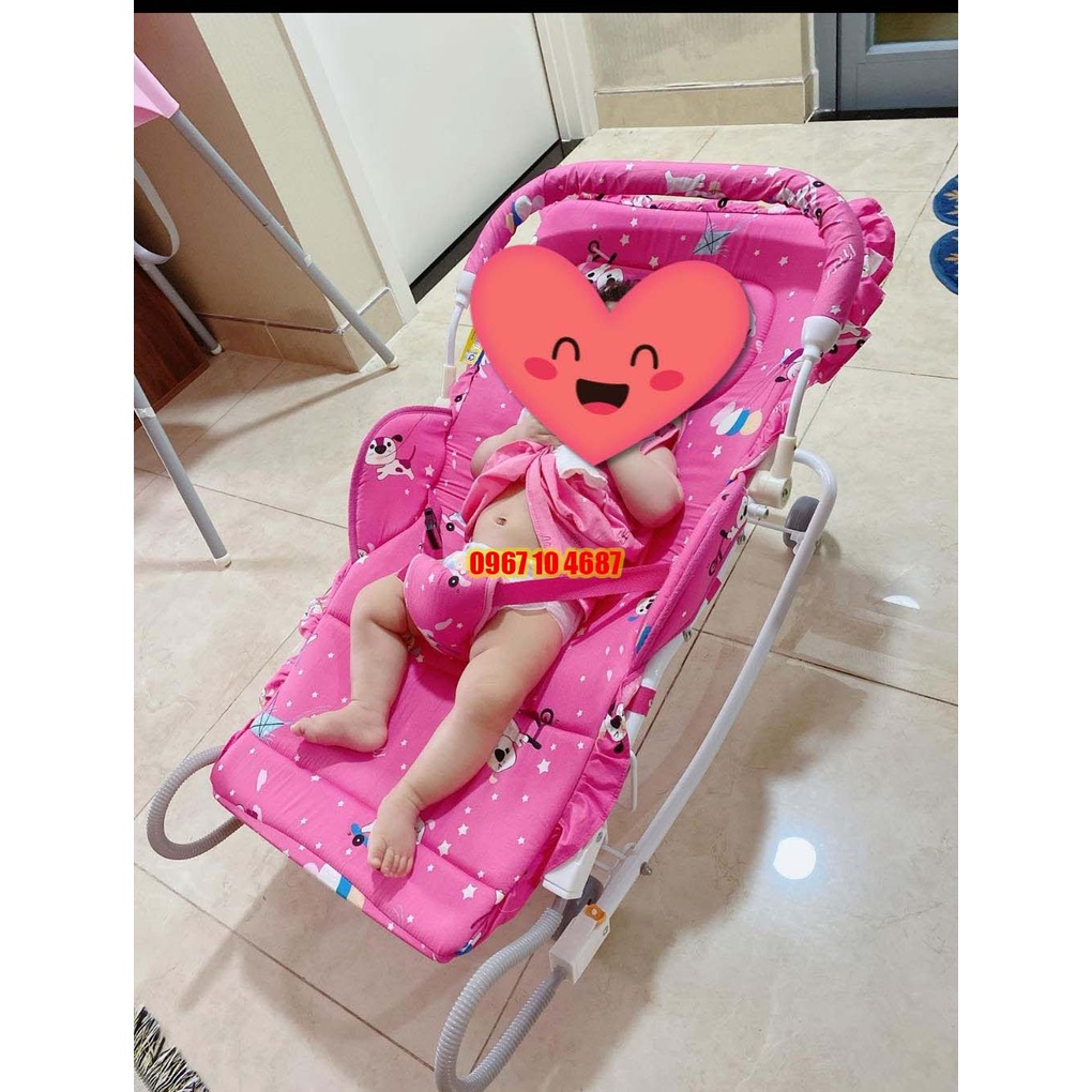 Ghế rung nhún cho bé AUTORU cao cấp kèm màn chống muỗi