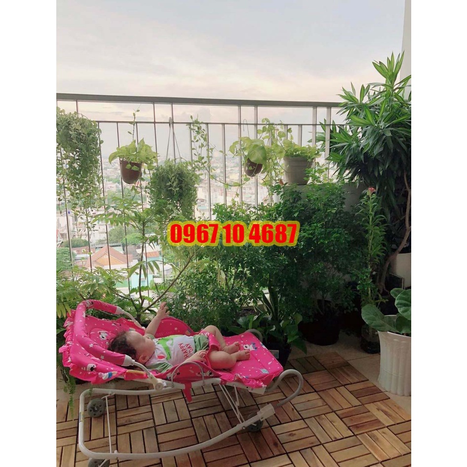 Ghế rung nhún cho bé AUTORU cao cấp kèm màn chống muỗi