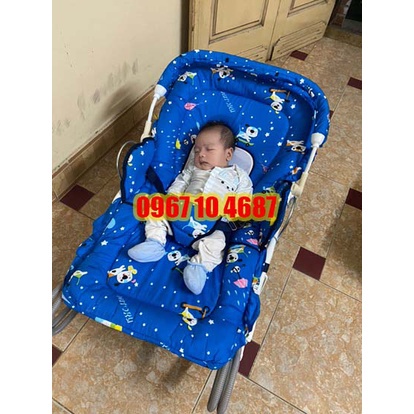 Ghế rung nhún cho bé AUTORU cao cấp kèm màn chống muỗi