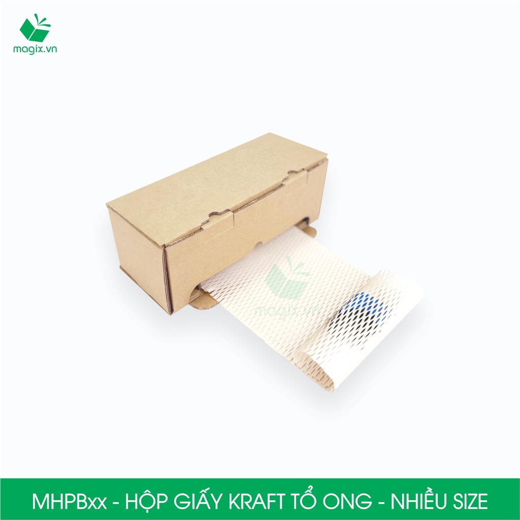 MHPB - Hộp giấy Kraft tổ ong chống sốc thay thế bóng khí xốp hơi đóng