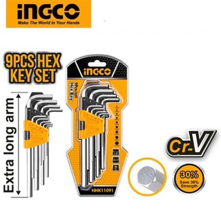 Đồ nghề ingco bộ 9 chìa lục giác hhk11091