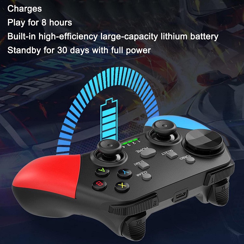 Tay Cầm Chơi Game Bluetooth Không Dây G9 Có Rung Chuyên Dụng Cho Switch Console