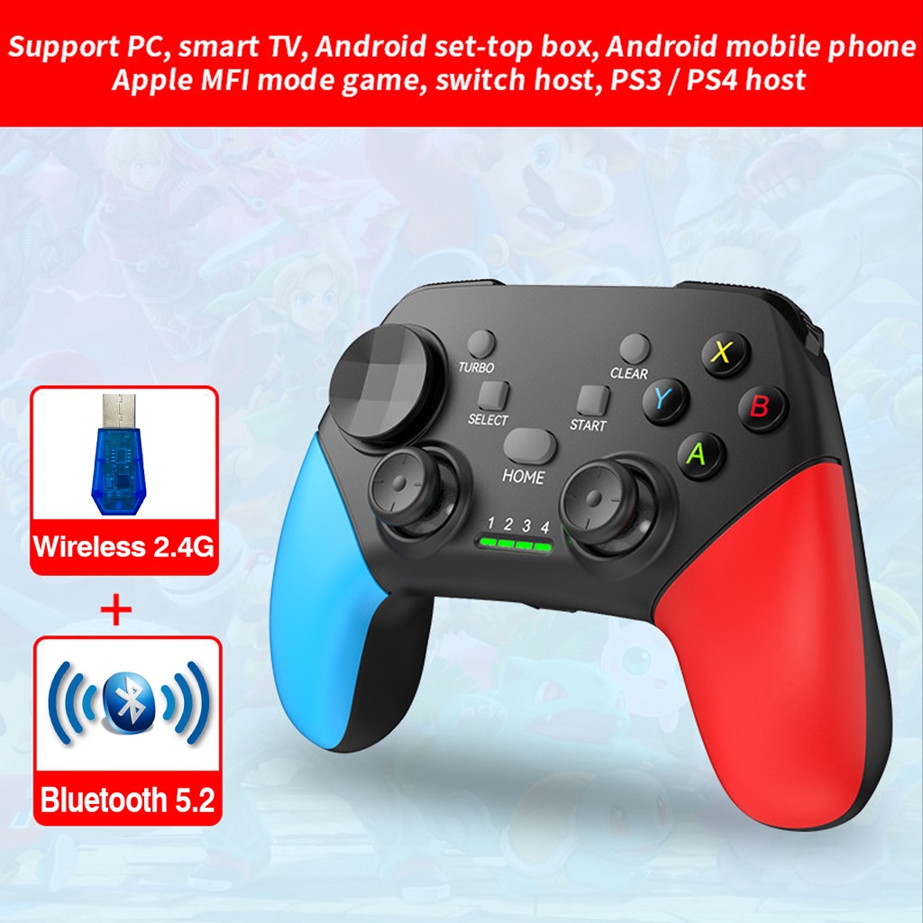 Tay Cầm Chơi Game Bluetooth Không Dây G9 Có Rung Chuyên Dụng Cho Switch Console
