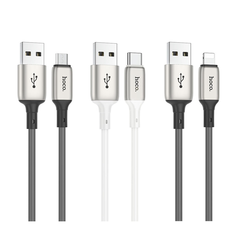 Cáp sạc nhanh và truyền data Hoco X66 cổng LN / Type-C / Micro-USB  dài 1M - Phụ Kiện 1986
