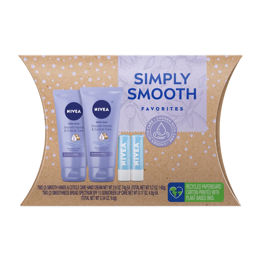 Bộ quà tặng NIVEA Cheerful Cherry, Kem tay NIVEA và Son dưỡng môi NIVEA (Mỹ)