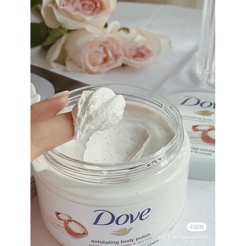 [SALE] Tẩy da chết Dove Macca Bản Đức 225ml