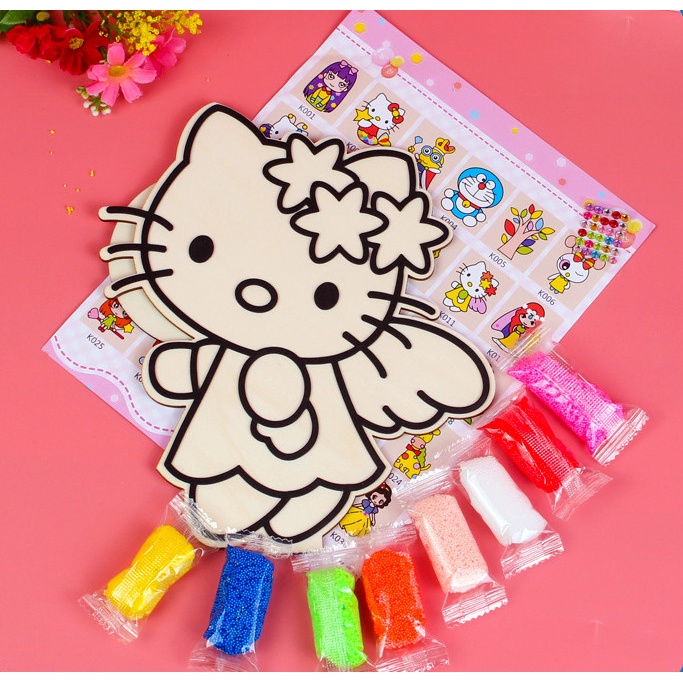 Tranh Gỗ Bẻ , Tranh Bọt Xốp Slime Tạo Hình Cho Bé