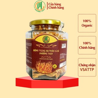 Đông trùng hạ thảo khô chính hãng loại thượng hạng sấy thăng hoa hộp 20g - thế giới đông trùng hạ thảo