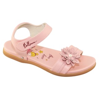 Sandal đế bằng bé gái Bita's SOB.281 (Đen + Hồng thạch anh + Trắng)
