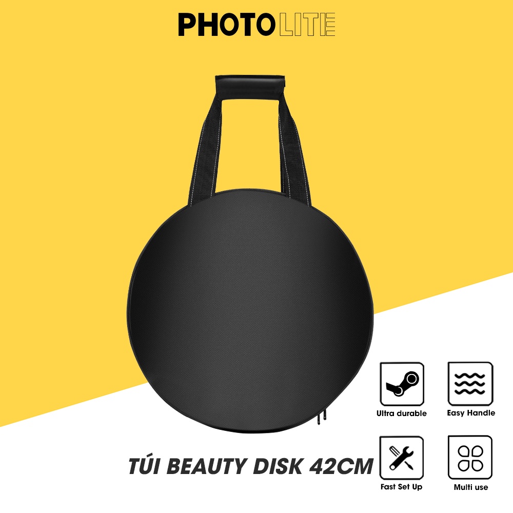 Beauty dish trắng Photolite size 42cm tạo ánh sáng mềm mịn chuyên chụp chân dung và beauty