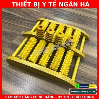 Bàn lăn chân gỗ massage chân bằng gỗ loại 5 hàng
