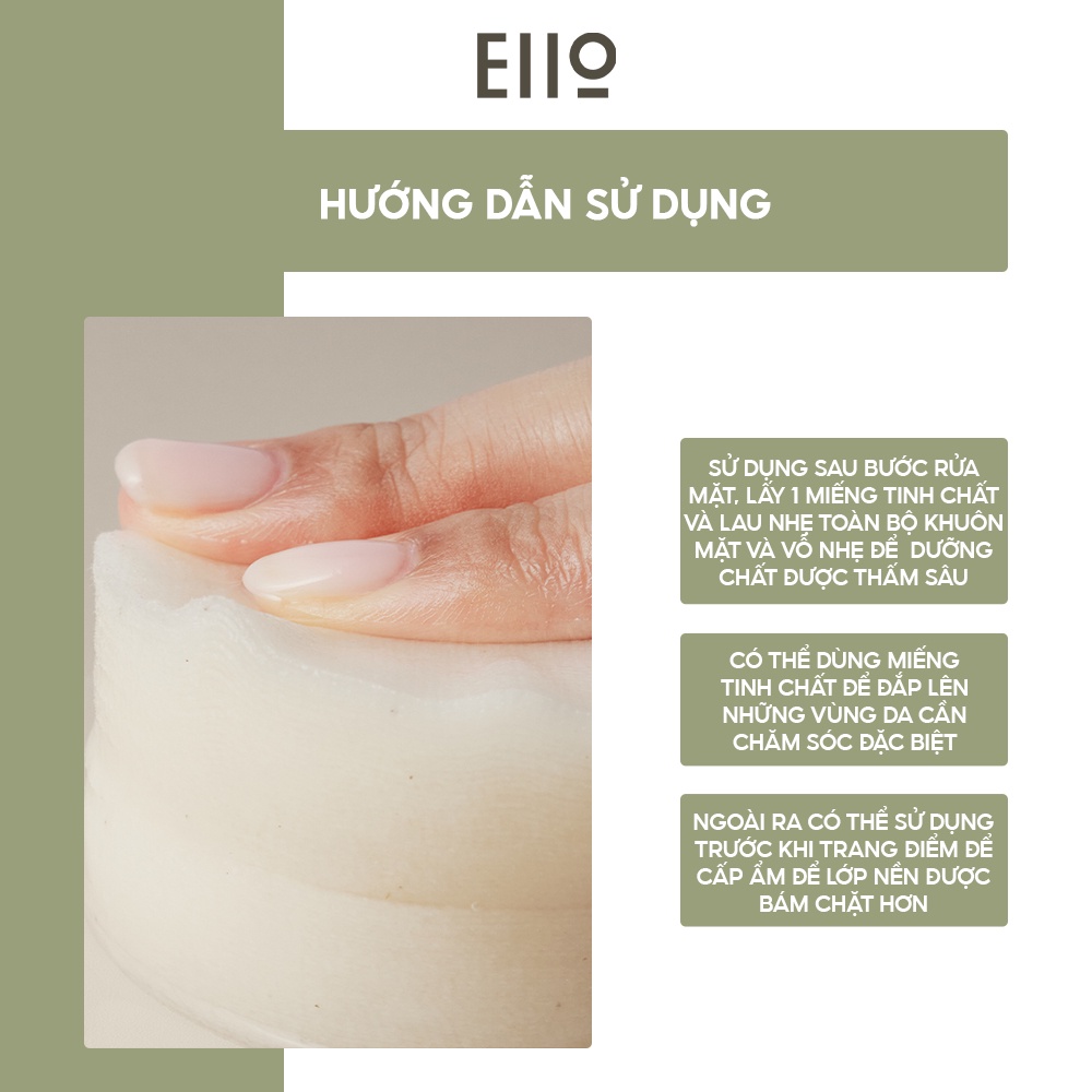 Bông thấm nước hoa hồng EIIO TRUE CICALMING TONER PAD