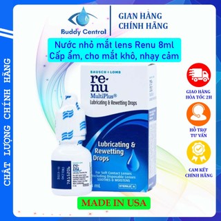 Combo 3 Nước nhỏ mắt Renu 8ml - Bausch & Lomb - USA - Buddy Central