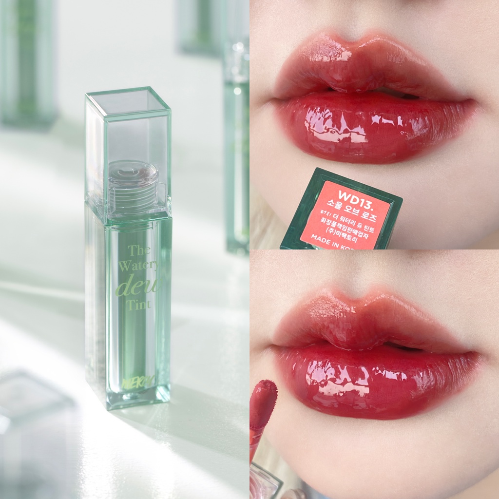 Son kem bóng Merzy The Watery Dew Tint lâu trôi Hàn Quốc