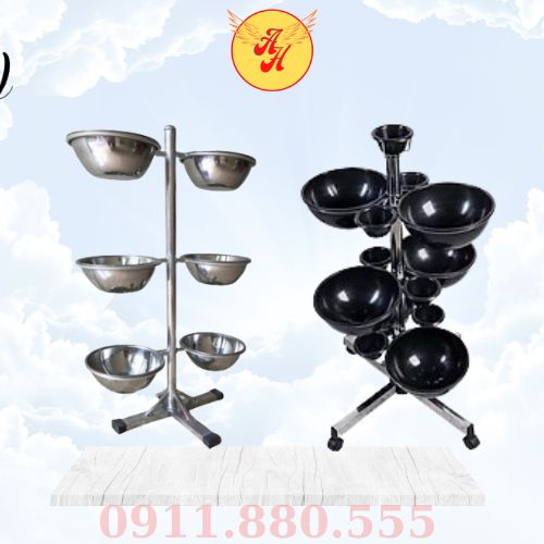 Cây bát nước inox | cây bát nước nhựa đen | chuyên dùng cho spa tmv