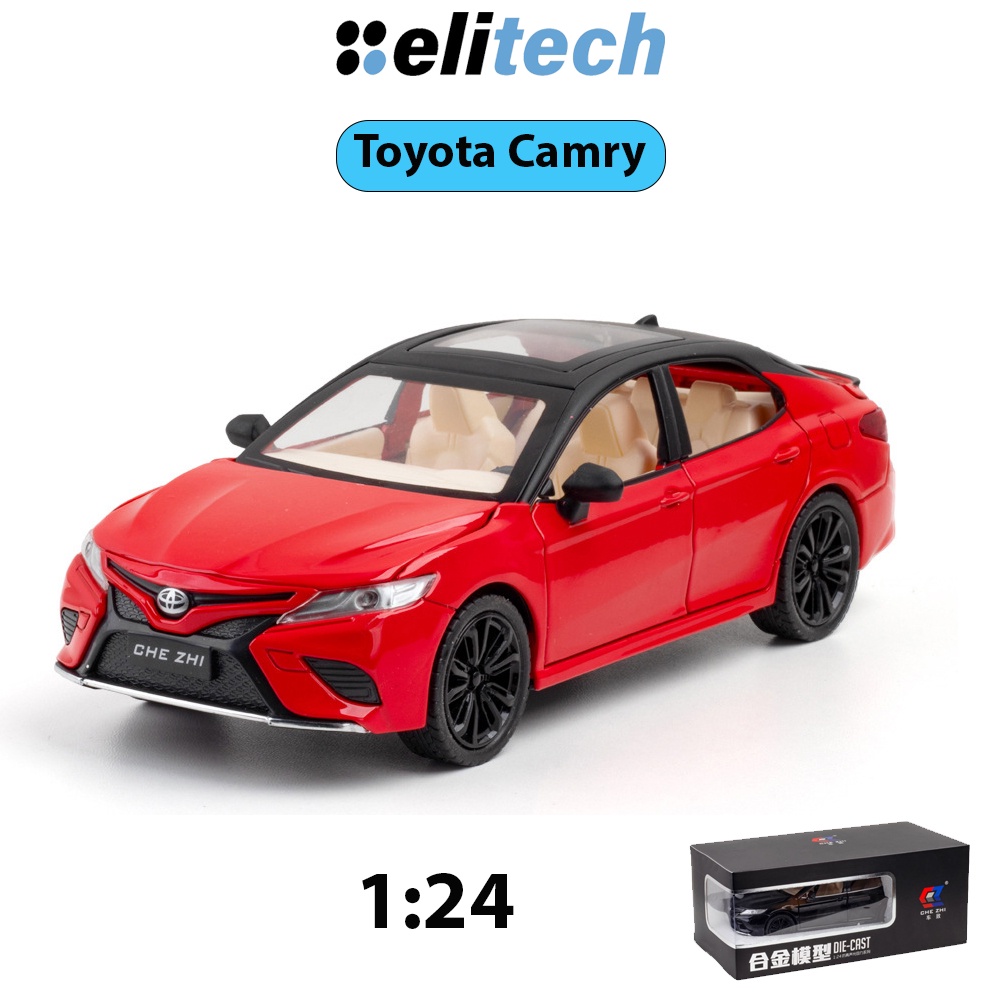 Mô hình xe Toyota Camry tỉ lệ 1:24 chất liệu hợp kim 4 cửa mở được, có đèn và âm thanh