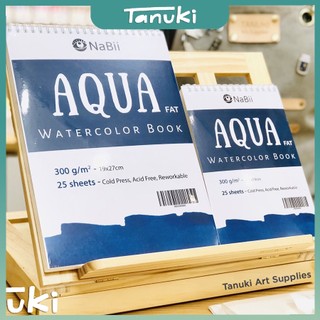 Sổ màu nước Nabii Aqua Fat gáy xoắn (A4/A5).
