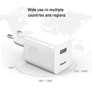 Củ sạc nhanh 1 cổng usb 24w Baseus CCALL-AX02 quick charge 5V/3A
