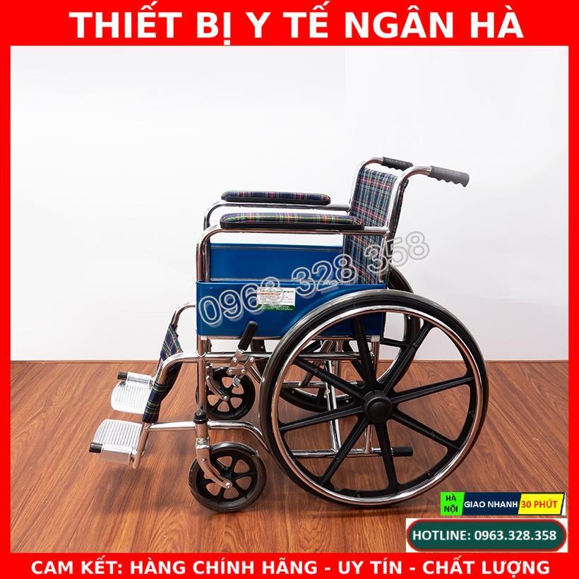 Xe Lăn Tay Lucass X9 Bánh Xe Nan Đúc (Khung Inox Chống Rỉ Sét Và Bọc Da Cao Cấp) Hoặc X9B Bánh Xe Đúc