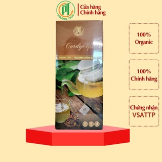 Trà đông trùng hạ thảo hộp 24 gói - chính hãng thế giới đông trùng hạ thảo