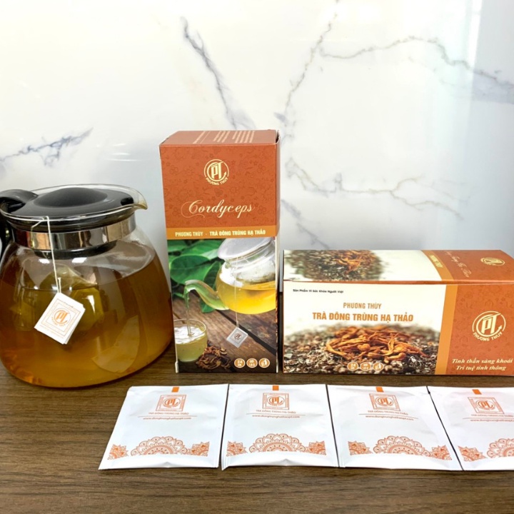 Trà Đông Trùng Hạ Thảo Hộp 24 Gói - Chính Hãng Thế Giới Đông Trùng Hạ Thảo