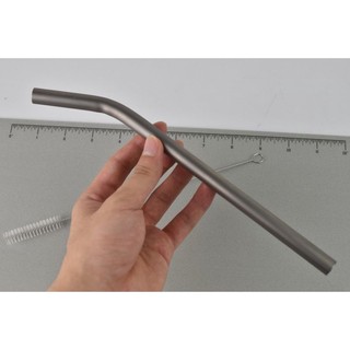 EDC - Titanium Bend Straw (Ống hút Titan Cong - T1 12*255*1mm)