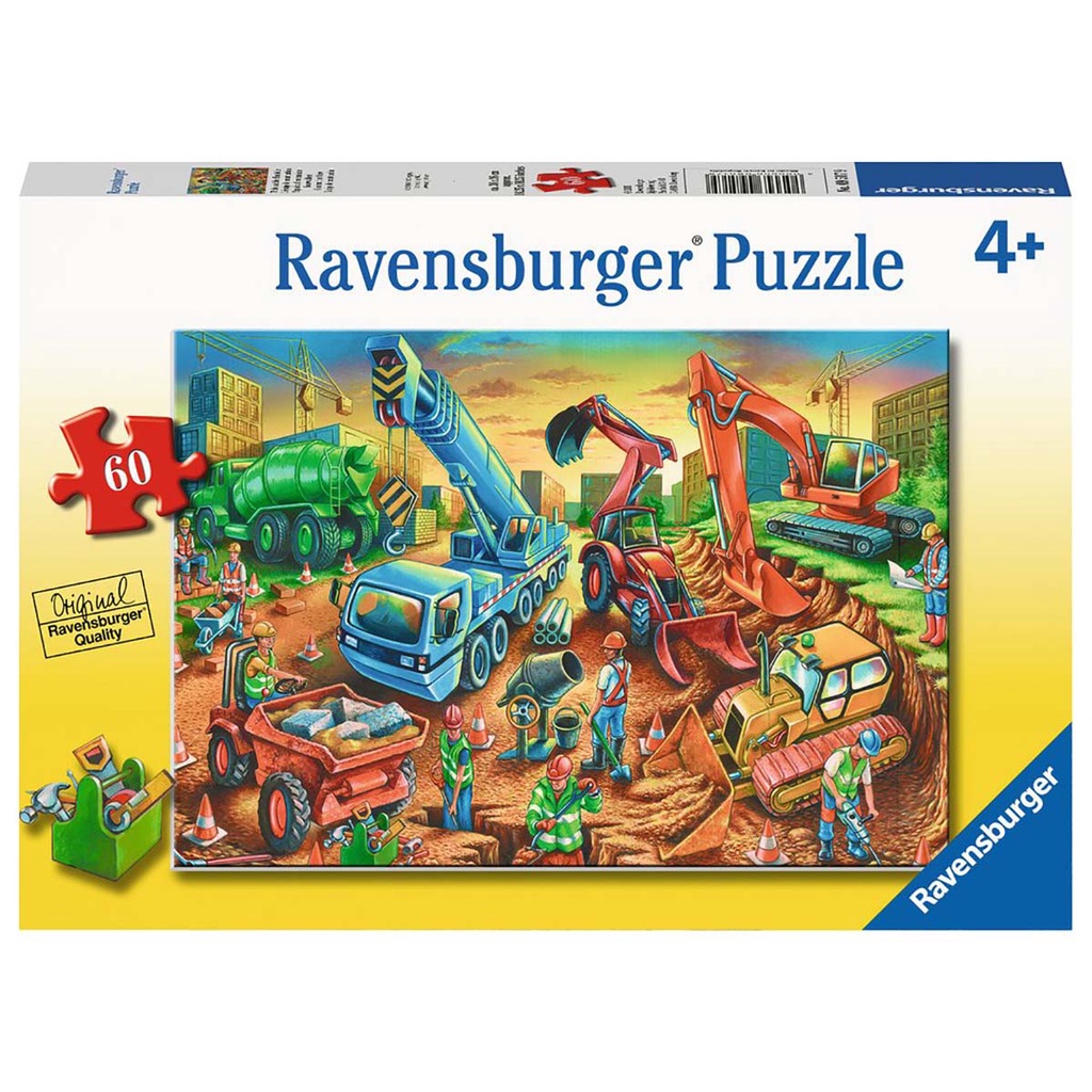 Xếp hình puzzle Construcstion Crew Ravensburger Puzzle 60 mảnh