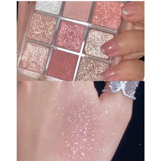 Phấn Mắt Nội Địa Trung - Bảng Phấn Mắt Nhũ 9 Ô