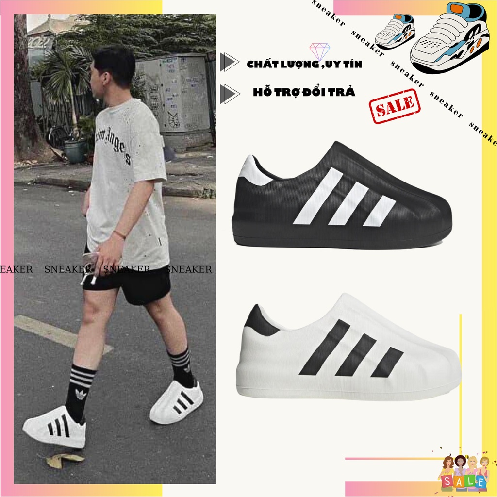 Giày Thể Thao Adidas Adifom Superstar Core Black White, Giày Sneaker Adidas sò adifom đen trắng cao cấp nam nữ ful pl